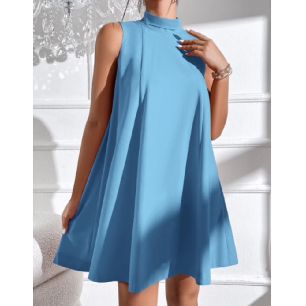 Luxe white tie back mini dress - Picture 15 of 16